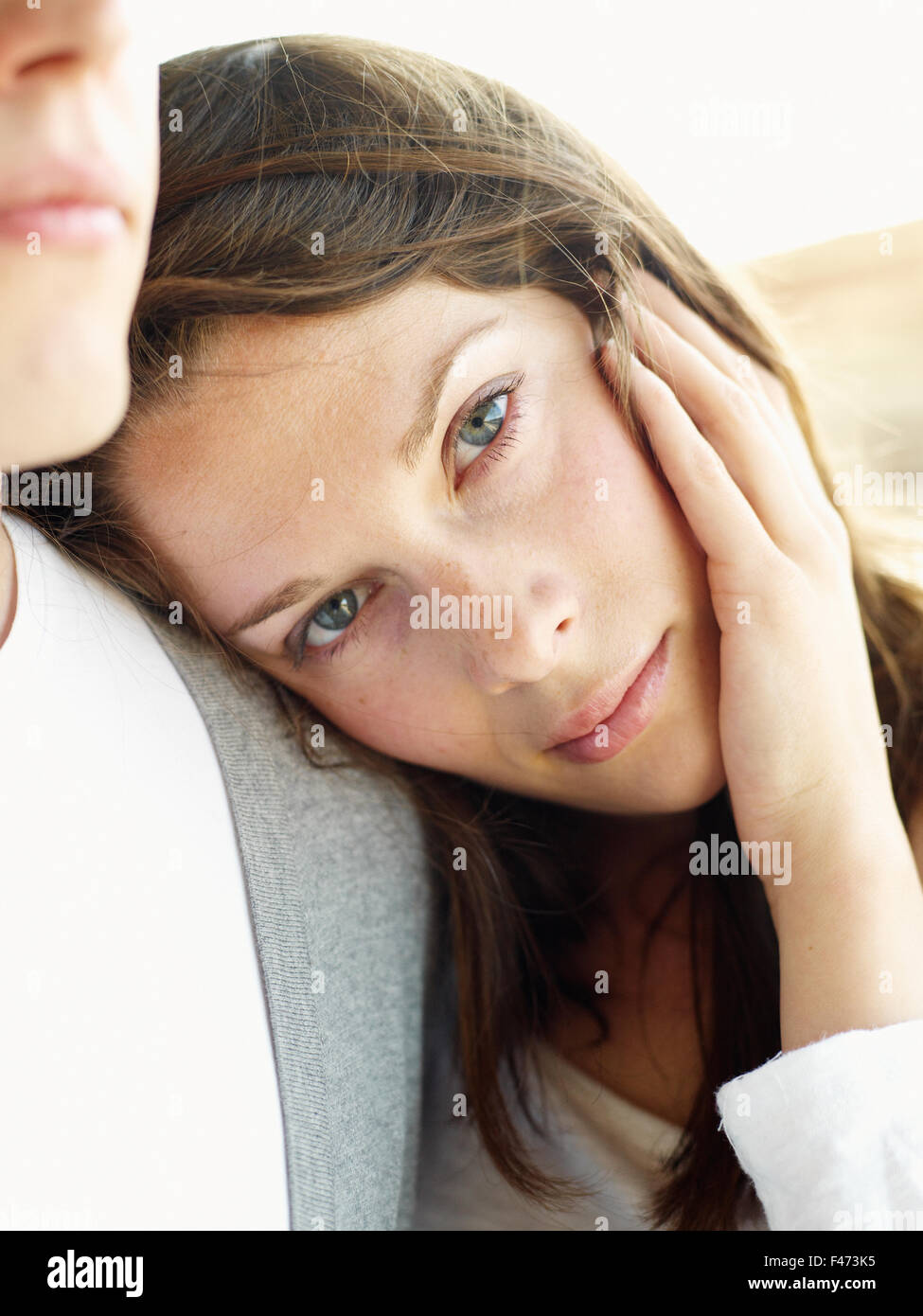 Una joven pareja, close-up, Suecia. Foto de stock
