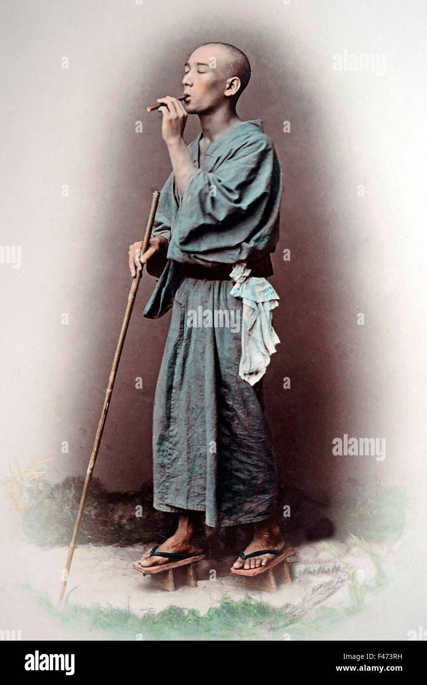 Pastor ciego, Japón Foto de stock