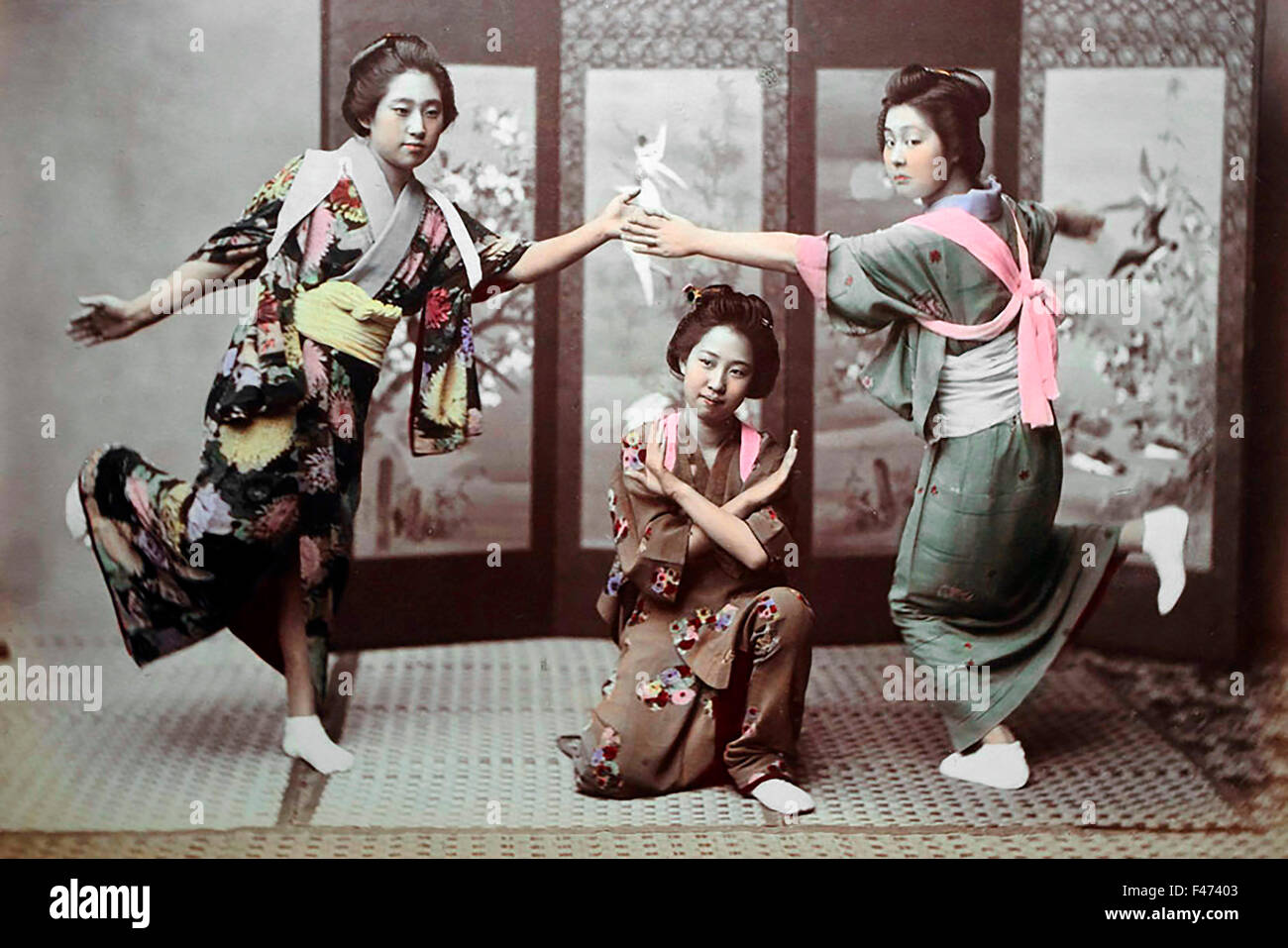 Danza japonesa, Japón Foto de stock