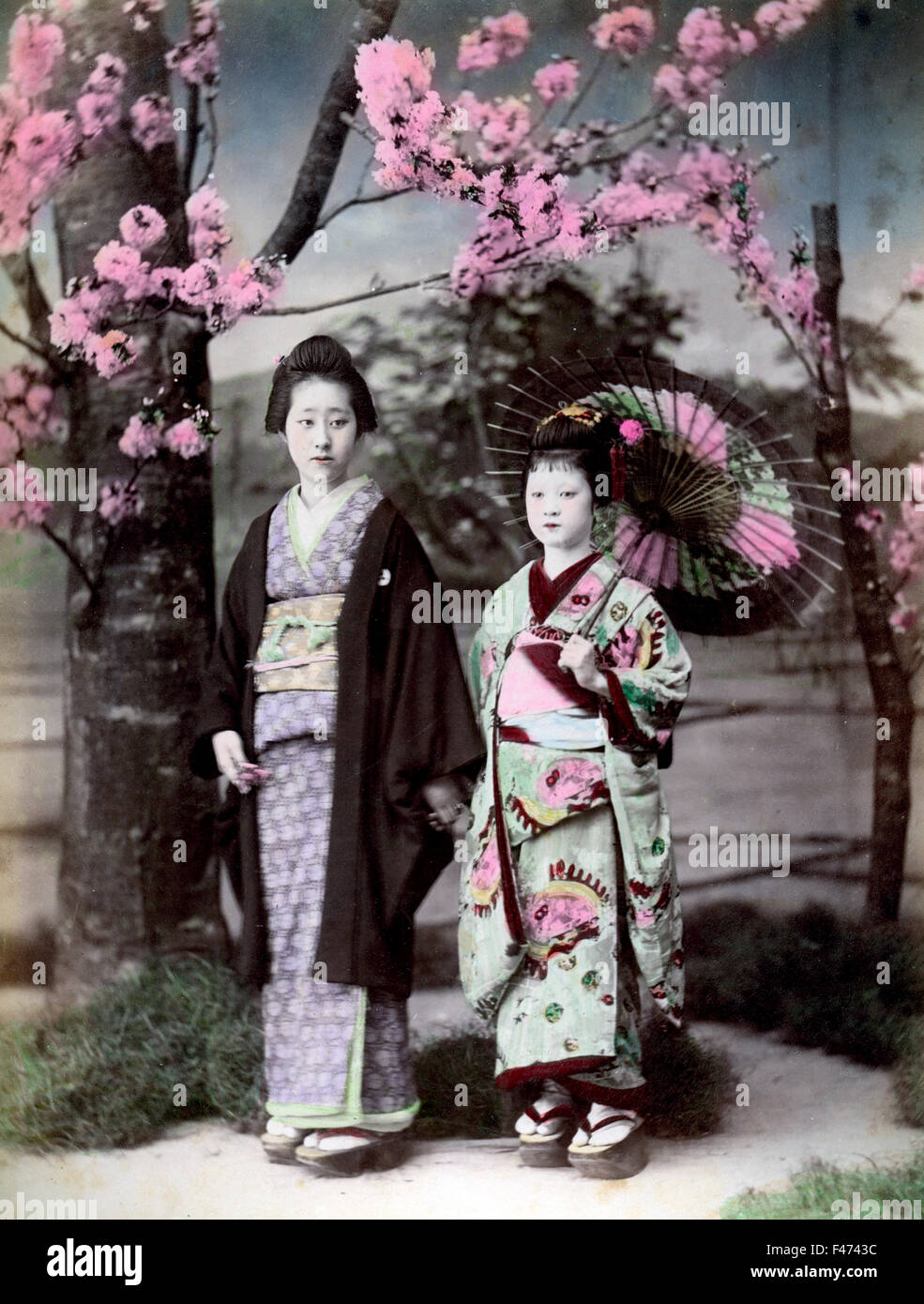 Dos mujeres, Japón Foto de stock
