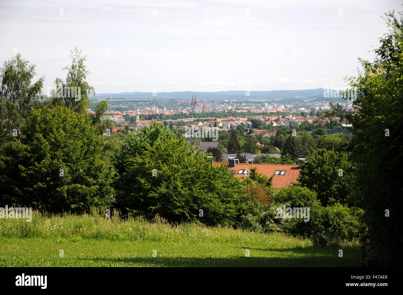 Ciudad de Regensburg Foto de stock