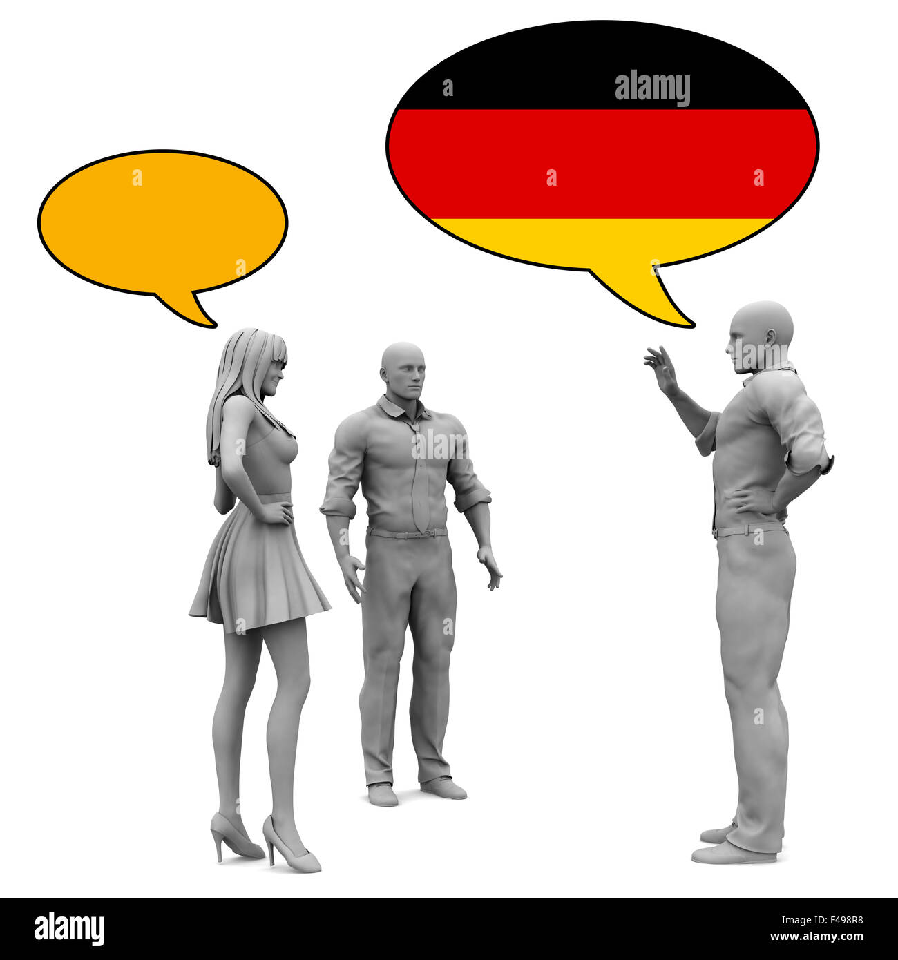 Aprender Alemán de cultura e idioma para comunicarse Foto de stock