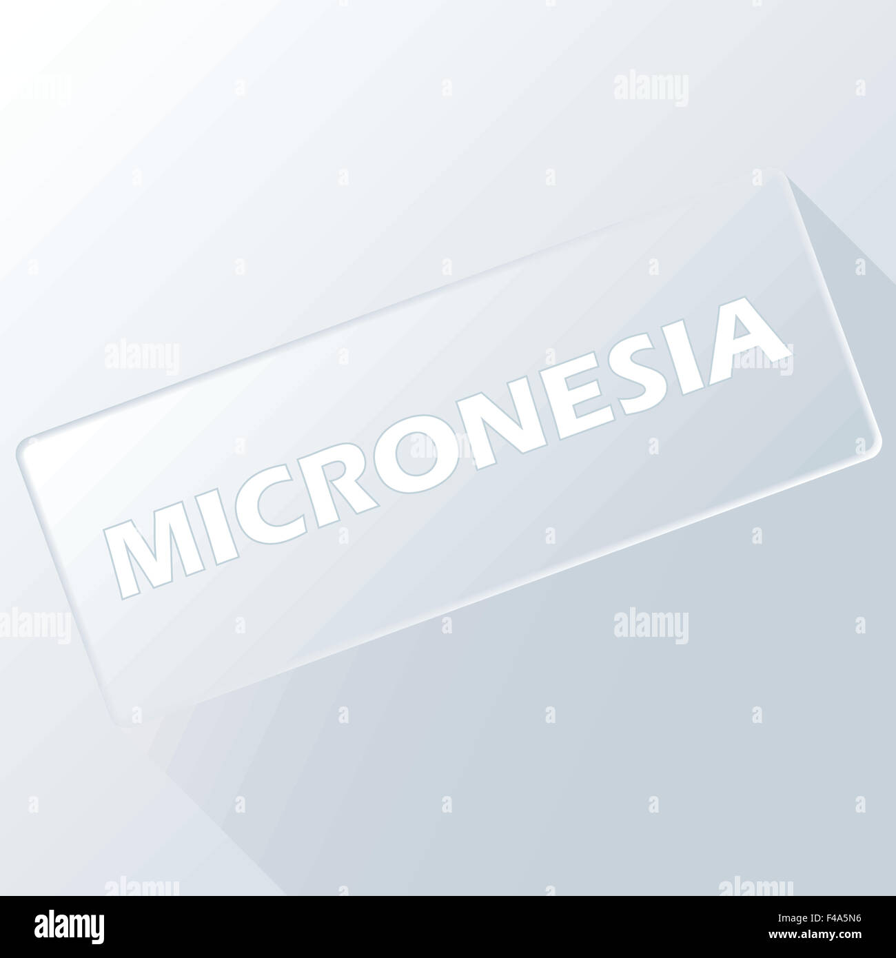 Micronesia de botón único Foto de stock