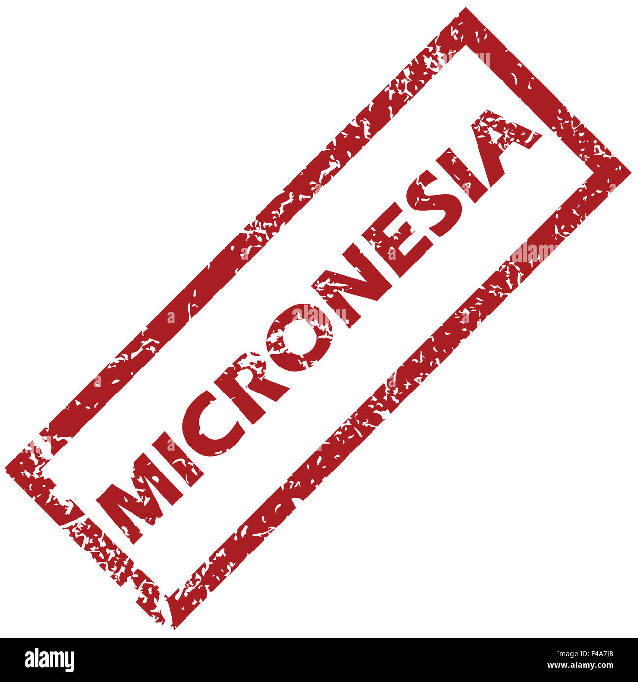 Micronesia nuevo sello de caucho Foto de stock