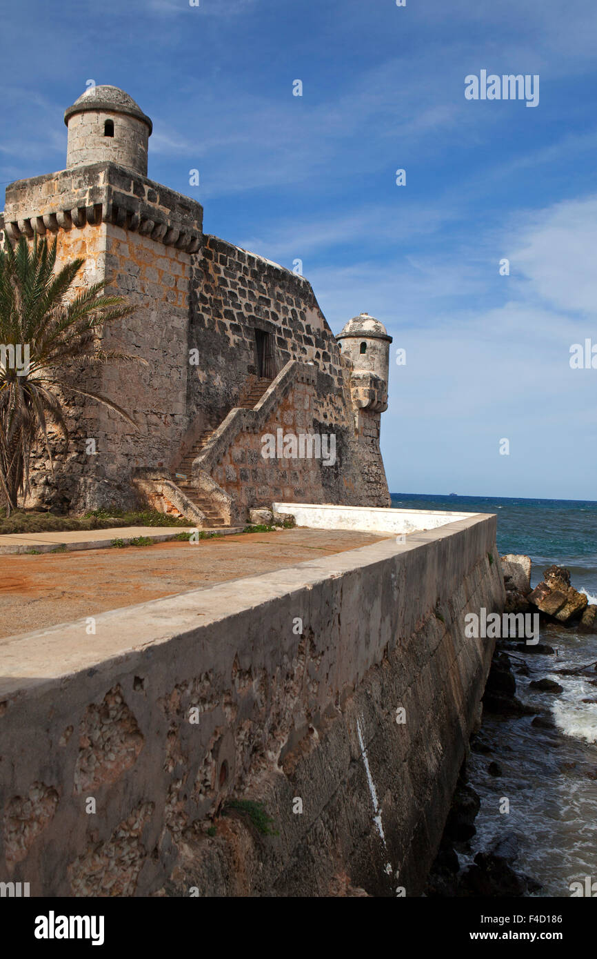 Cuba, Cojimar. Cojimar Fort. Foto de stock