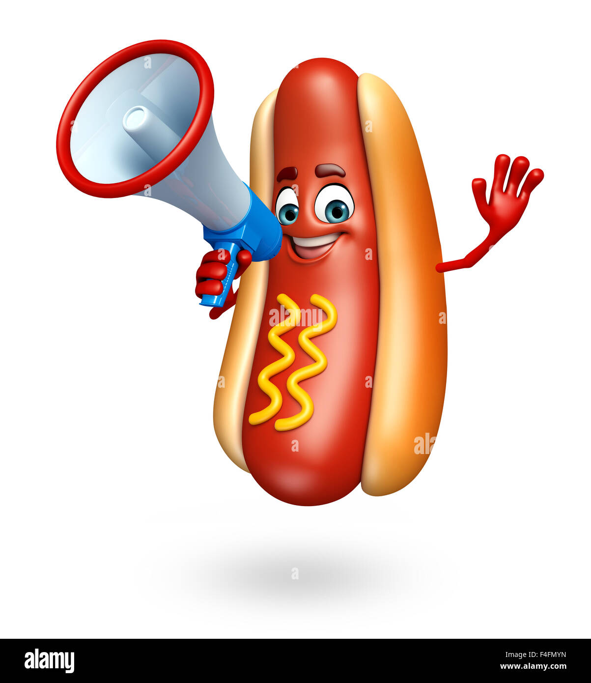 Ilustración 3D prestados de hot dog personaje de dibujos animados  Fotografía de stock - Alamy