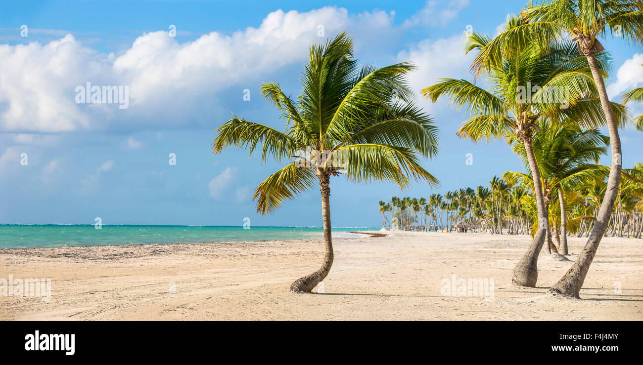 Playa Juanillo, Cap Cana, Punta Cana, República Dominicana, Antillas, Caribe, América Central Foto de stock