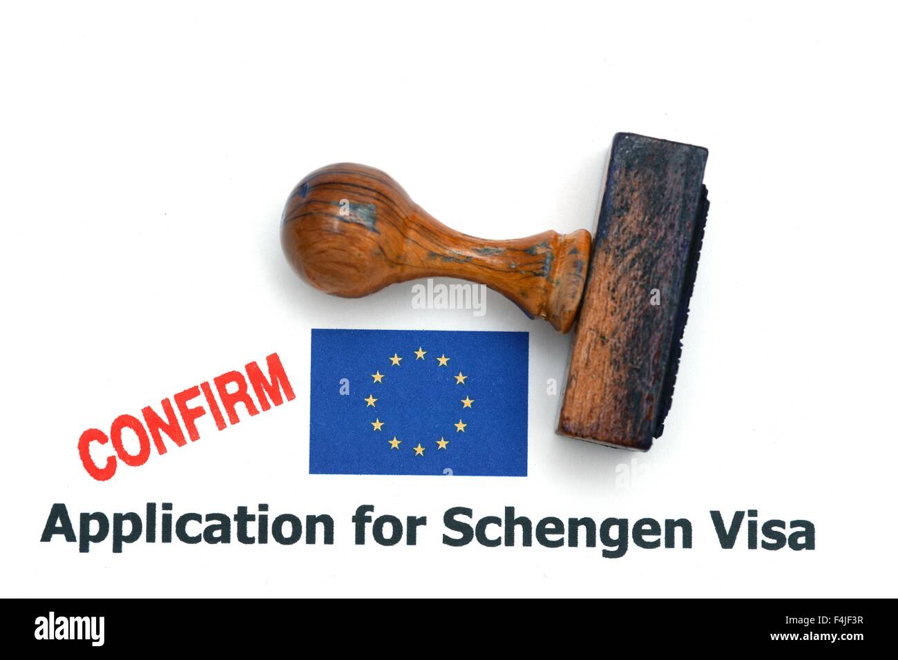 Solicitud De Visado Schengen Confirmar Fotografía De Stock Alamy 1483