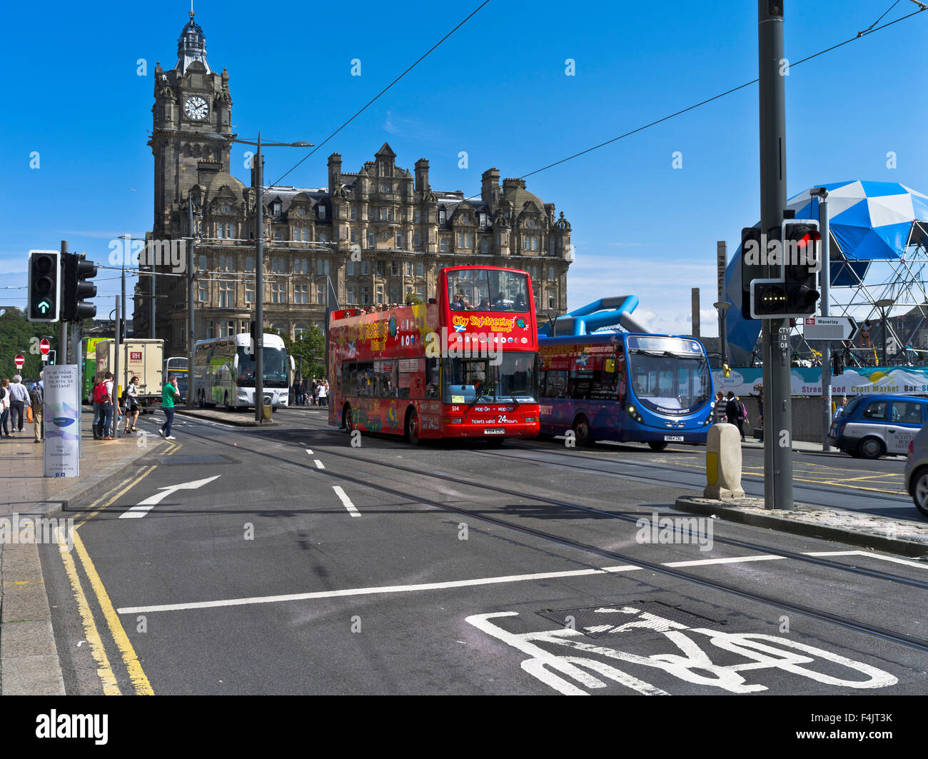 dh Waverley PRINCES STREET EDIMBURGO Circuito abierto de autobuses y