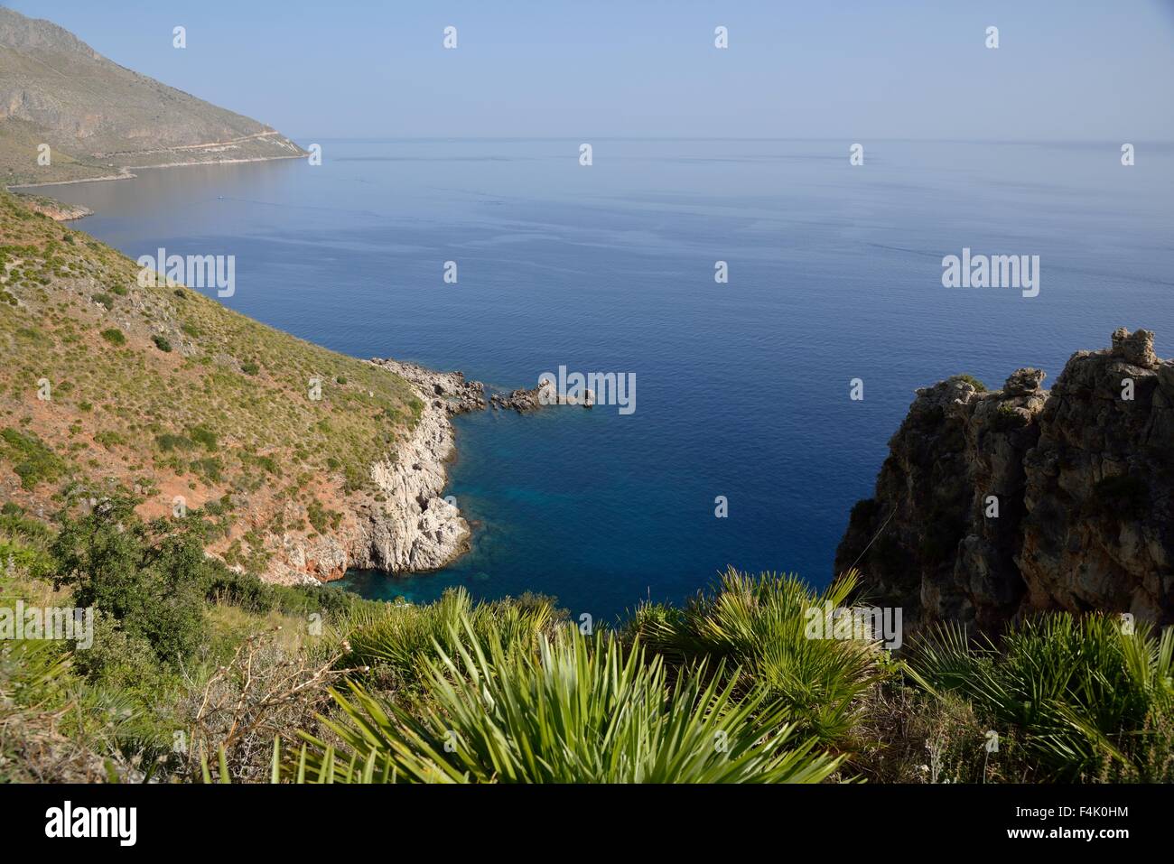 Reserva natural de Zingaro, San Vito lo Capo, en la provincia de Trapani, Sicilia, Italia Foto de stock