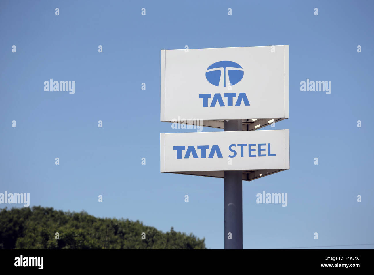 La planta de Tata Steel en Hartlepool. En el Reino Unido. Foto de stock
