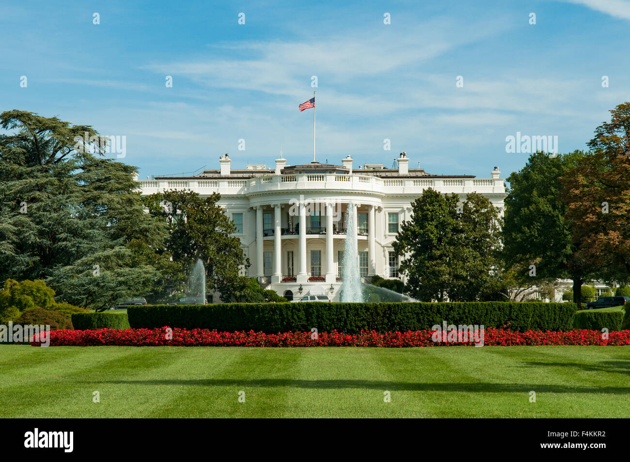 La Casa Blanca, en Washington DC, EE.UU. Foto de stock