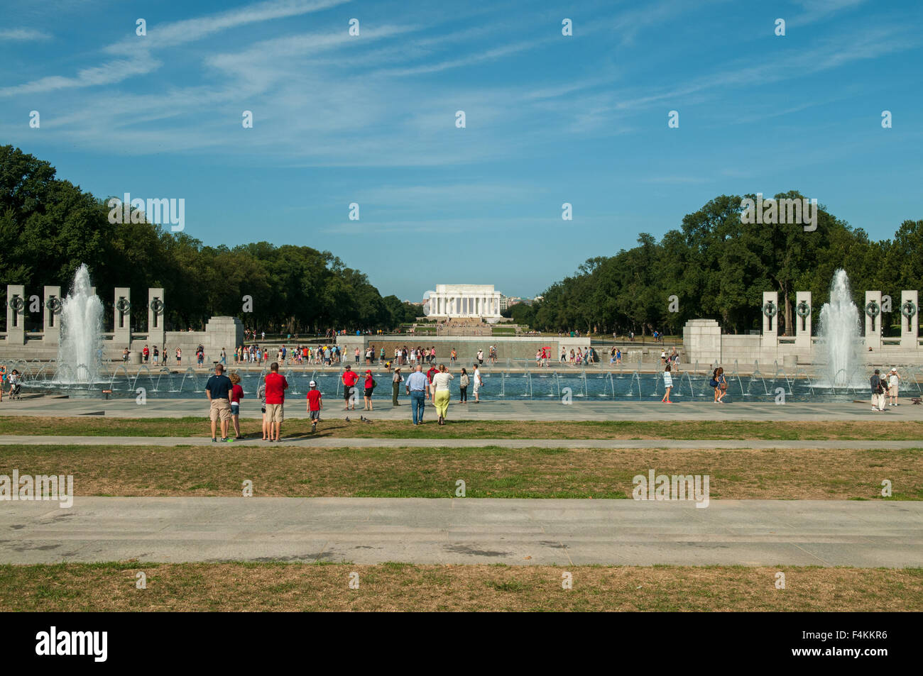 Memorial de la II Guerra Mundial, Washington DC, EE.UU. Foto de stock