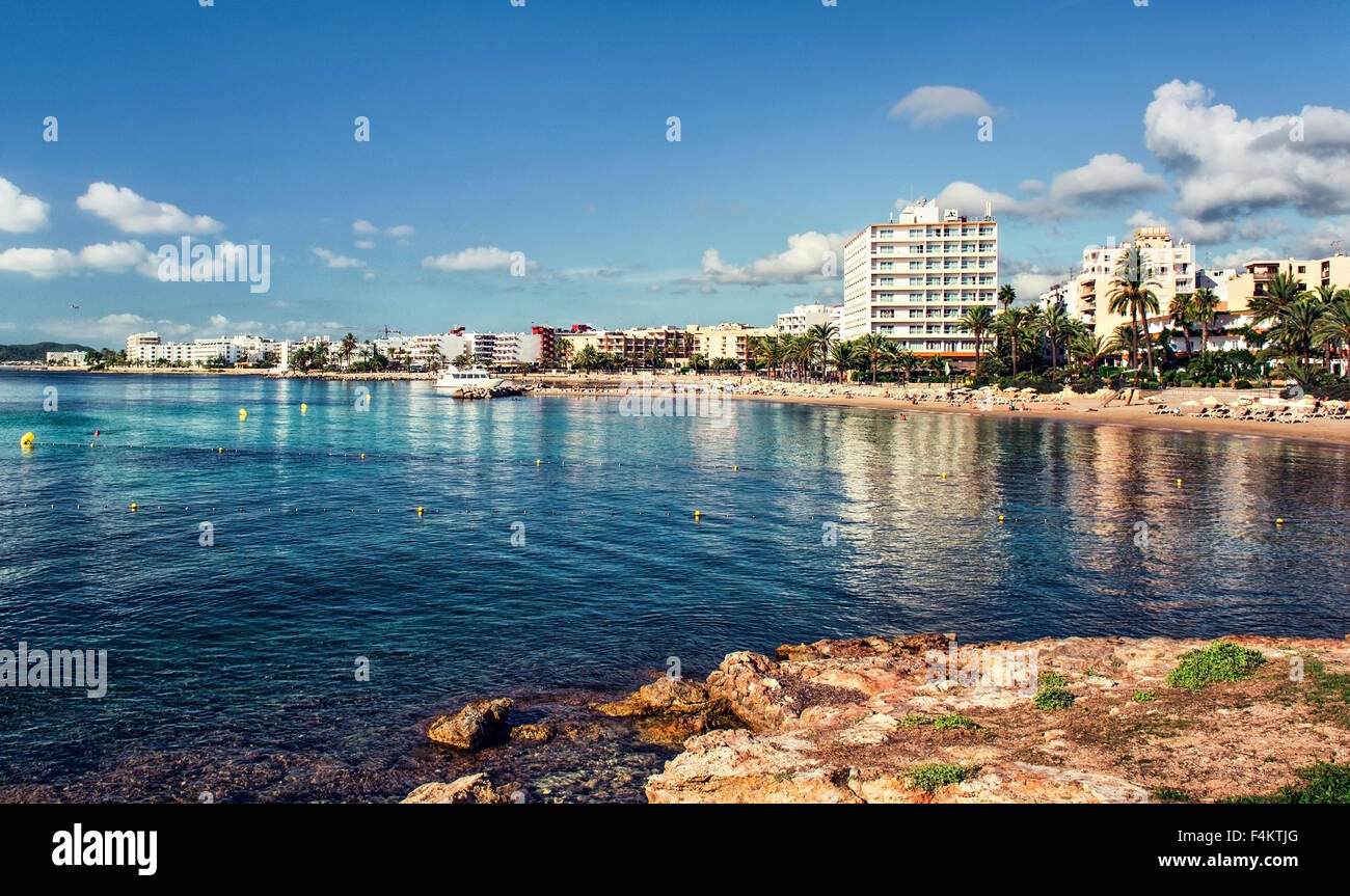 Ibiza Playa. España oriental Foto de stock