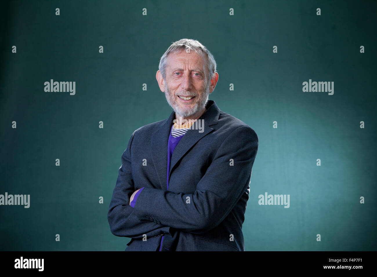 Michael Wayne Rosen, los niños ingleses de novelista y poeta, en el Festival Internacional del Libro de Edimburgo 2015. Foto de stock