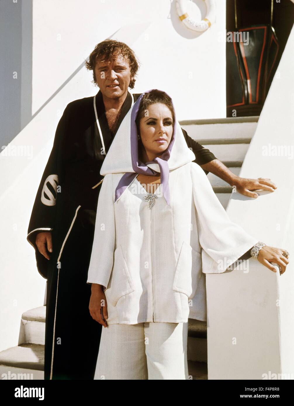 Richard Burton, Elizabeth Taylor / Boom 1968 dirigida por Joseph Losey Foto de stock