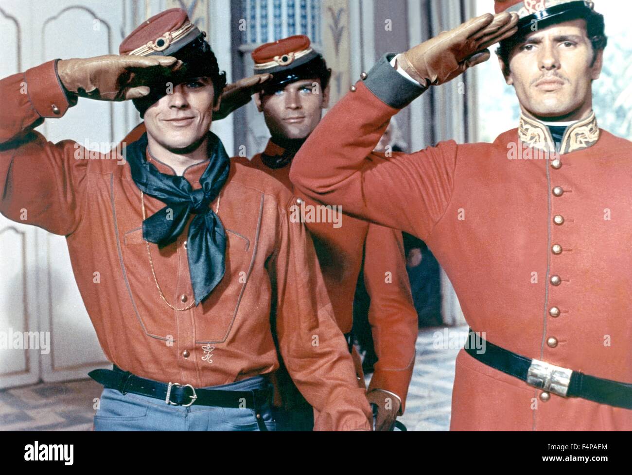 Alain Delon, Terence Hill, Giuliano Gemma / El Leopardo 1963 dirigida por Luchino Visconti Foto de stock