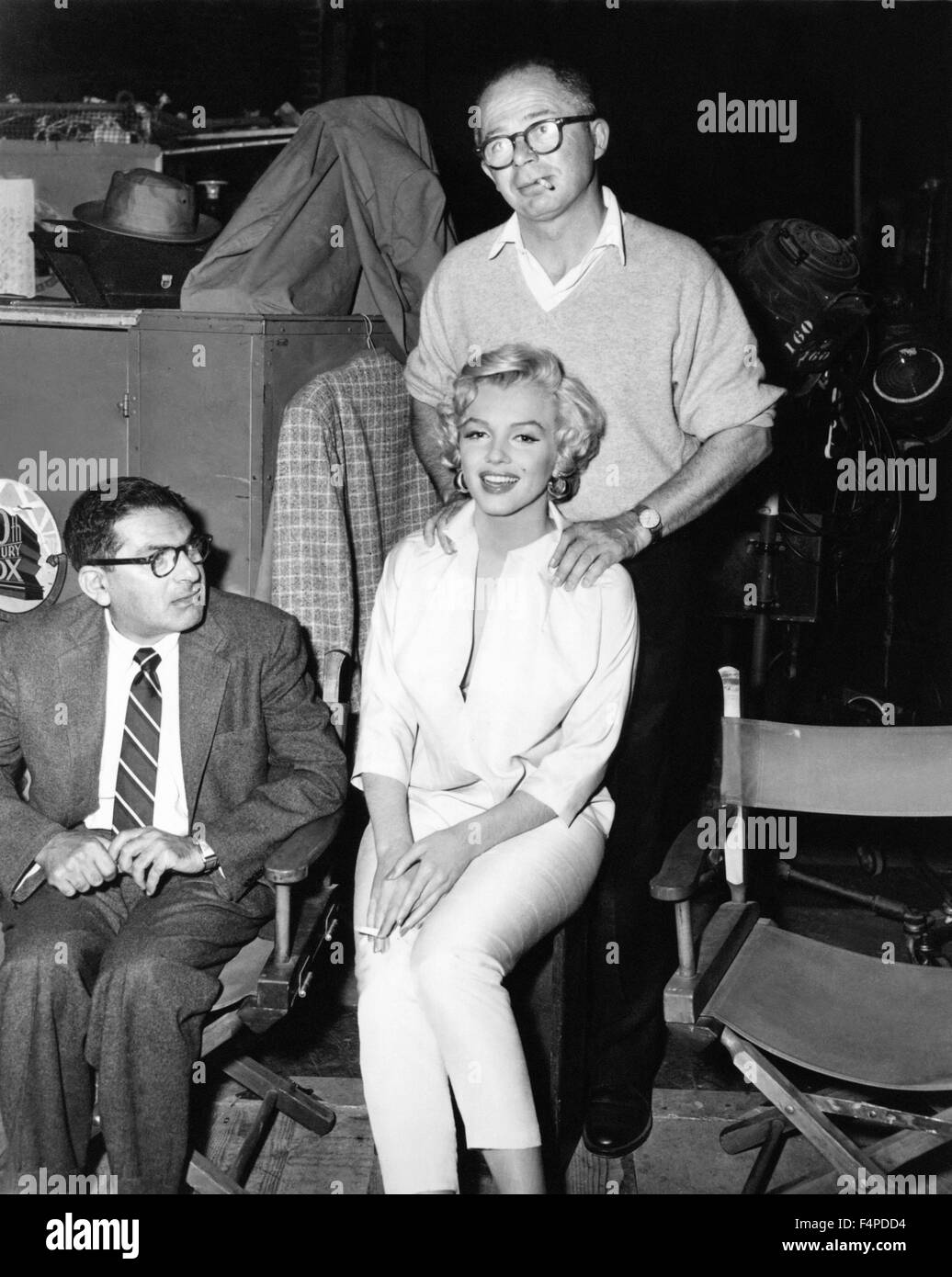 Marilyn Monroe, Billy Wilder / la comezón siete años 1954 dirigida por Billy Wilder Foto de stock