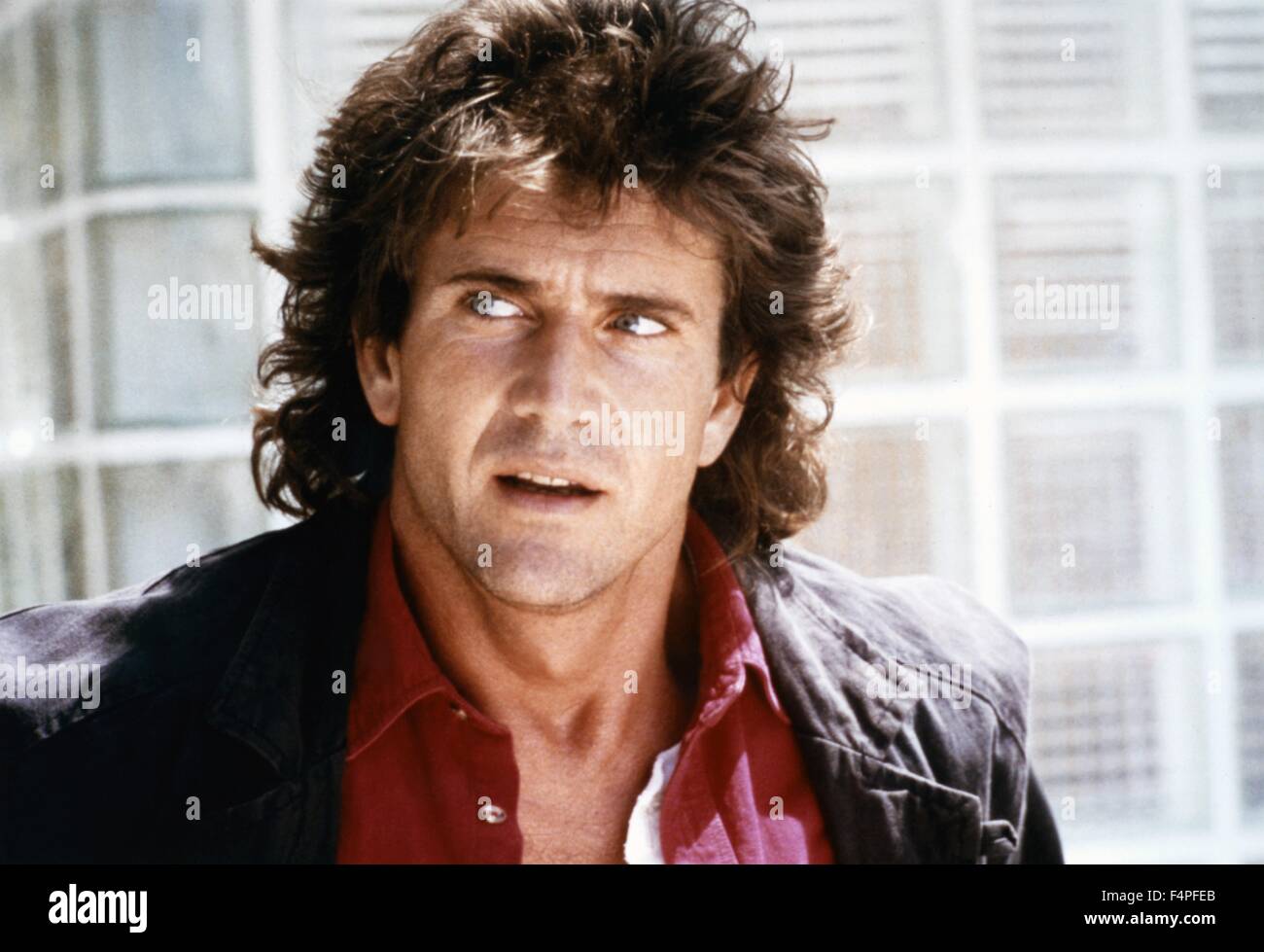 Mel Gibson / Lethal Weapon / 1987 dirigida por Richard Donner Foto de stock