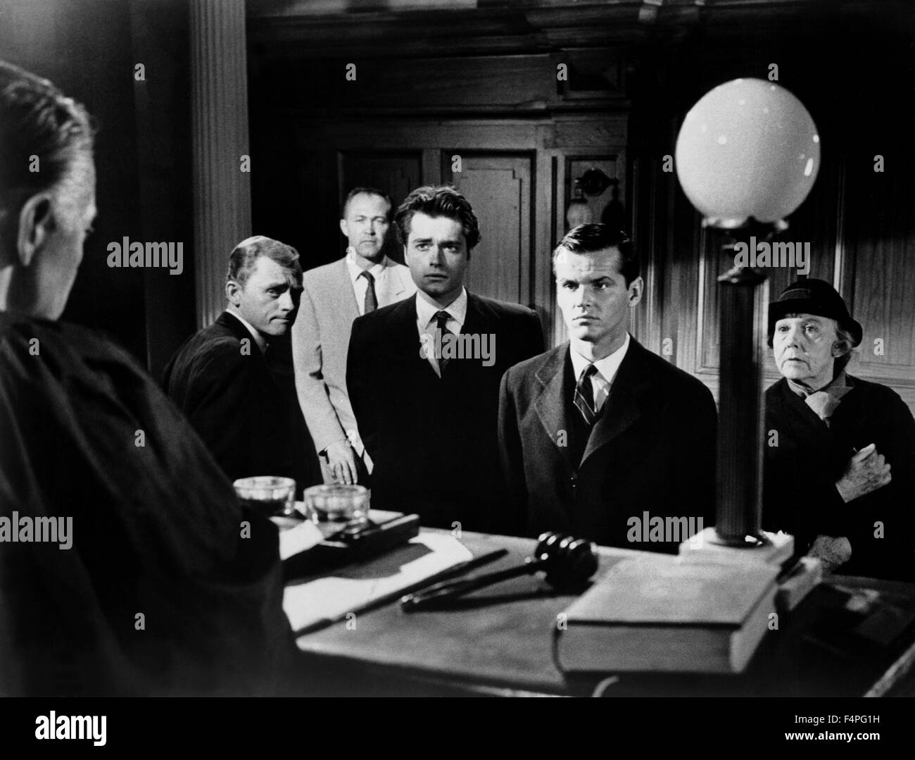 Christopher Knight y Jack Nicholson / Espárragos Lonigan / 1960 dirigida por Irving Lerner Foto de stock