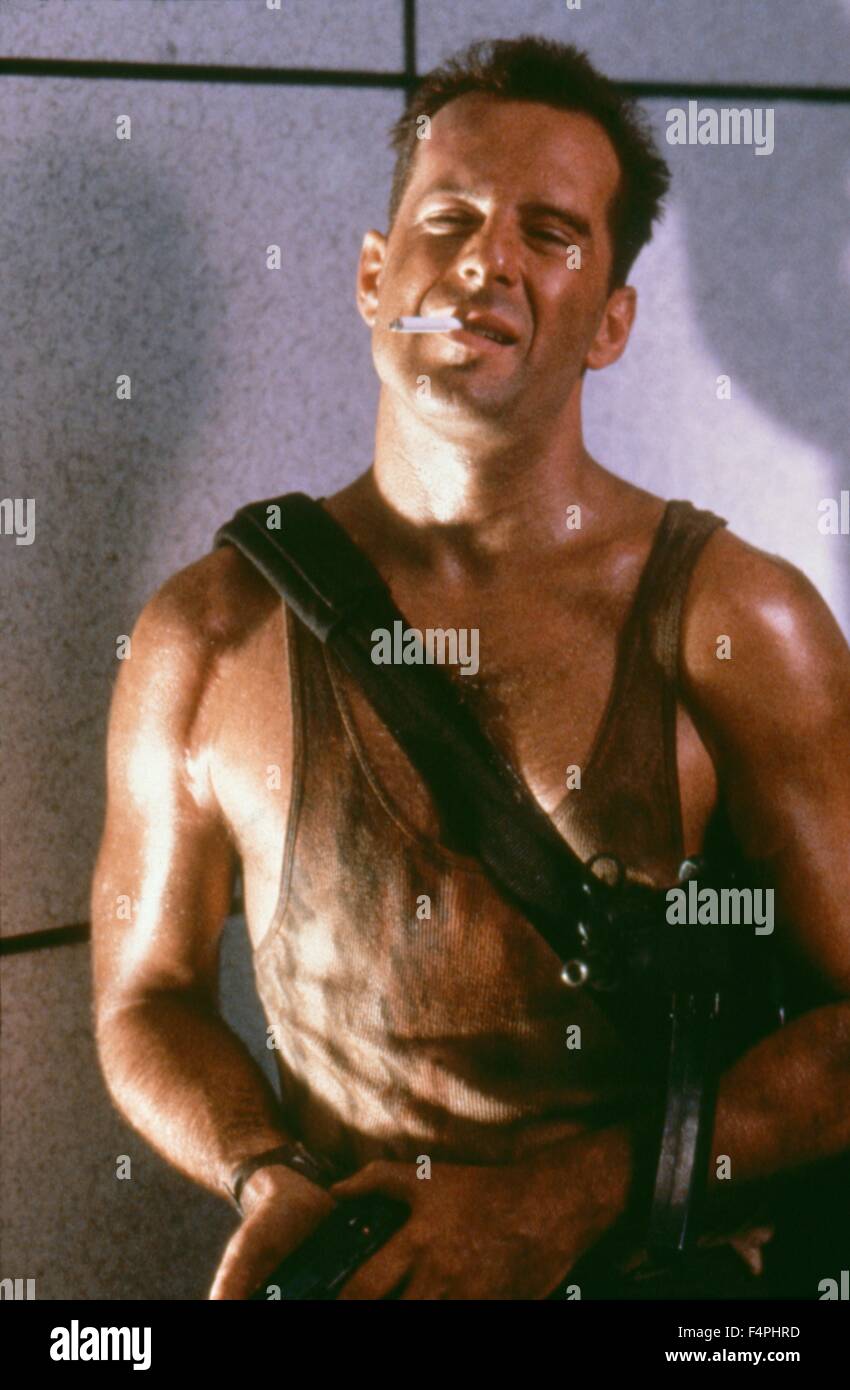 Bruce Willis / Die Hard / 1988 dirigida por John McTiernan [20th Century Fox] Foto de stock