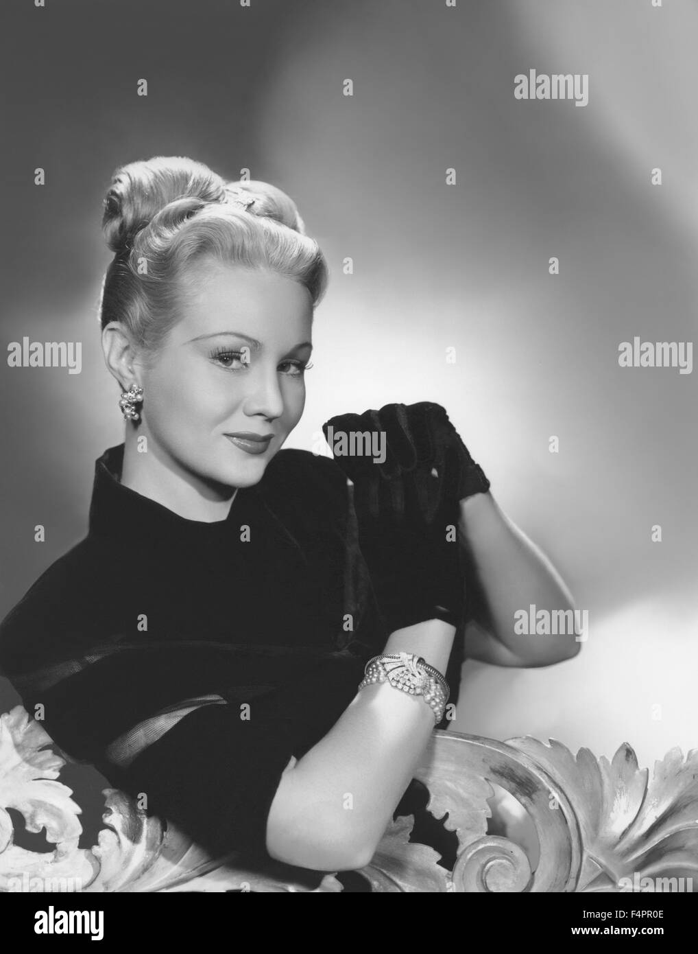 Actriz norteamericana Virginia Mayo en los 40's Foto de stock