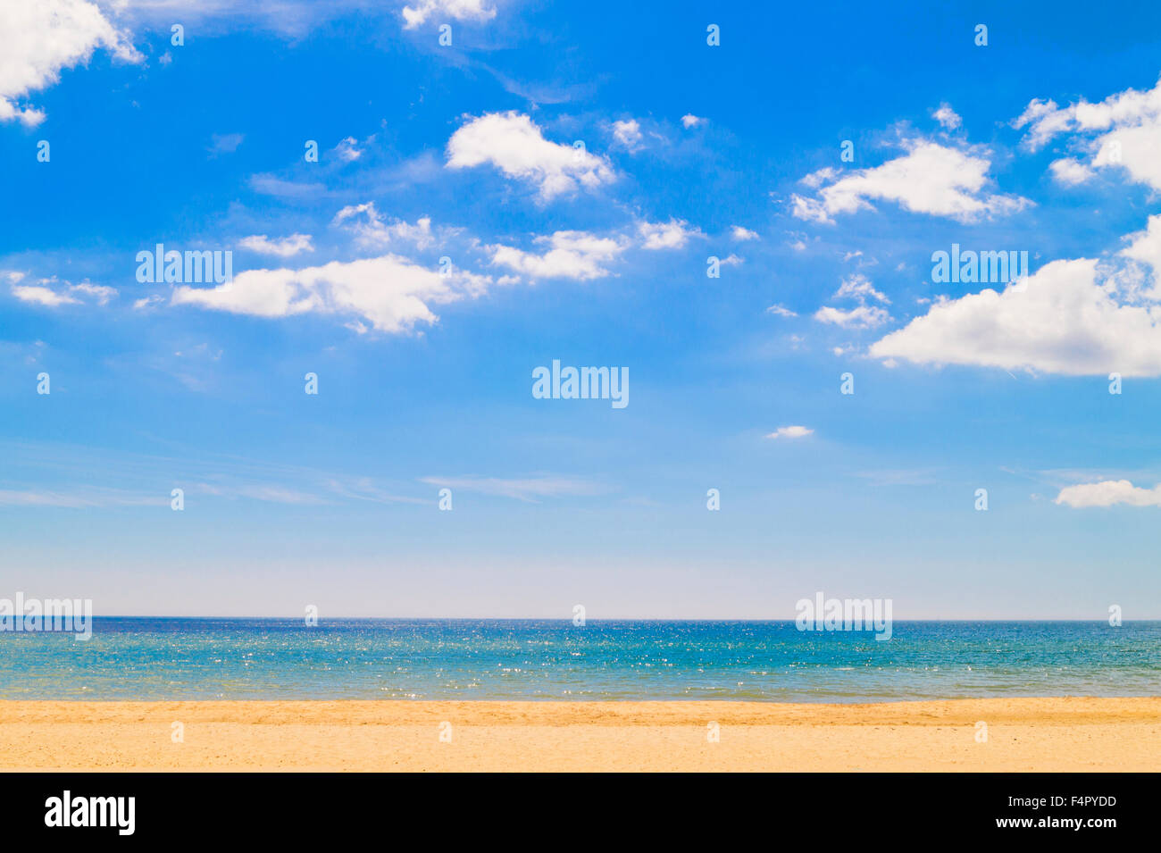 La playa de Bournemouth Foto de stock