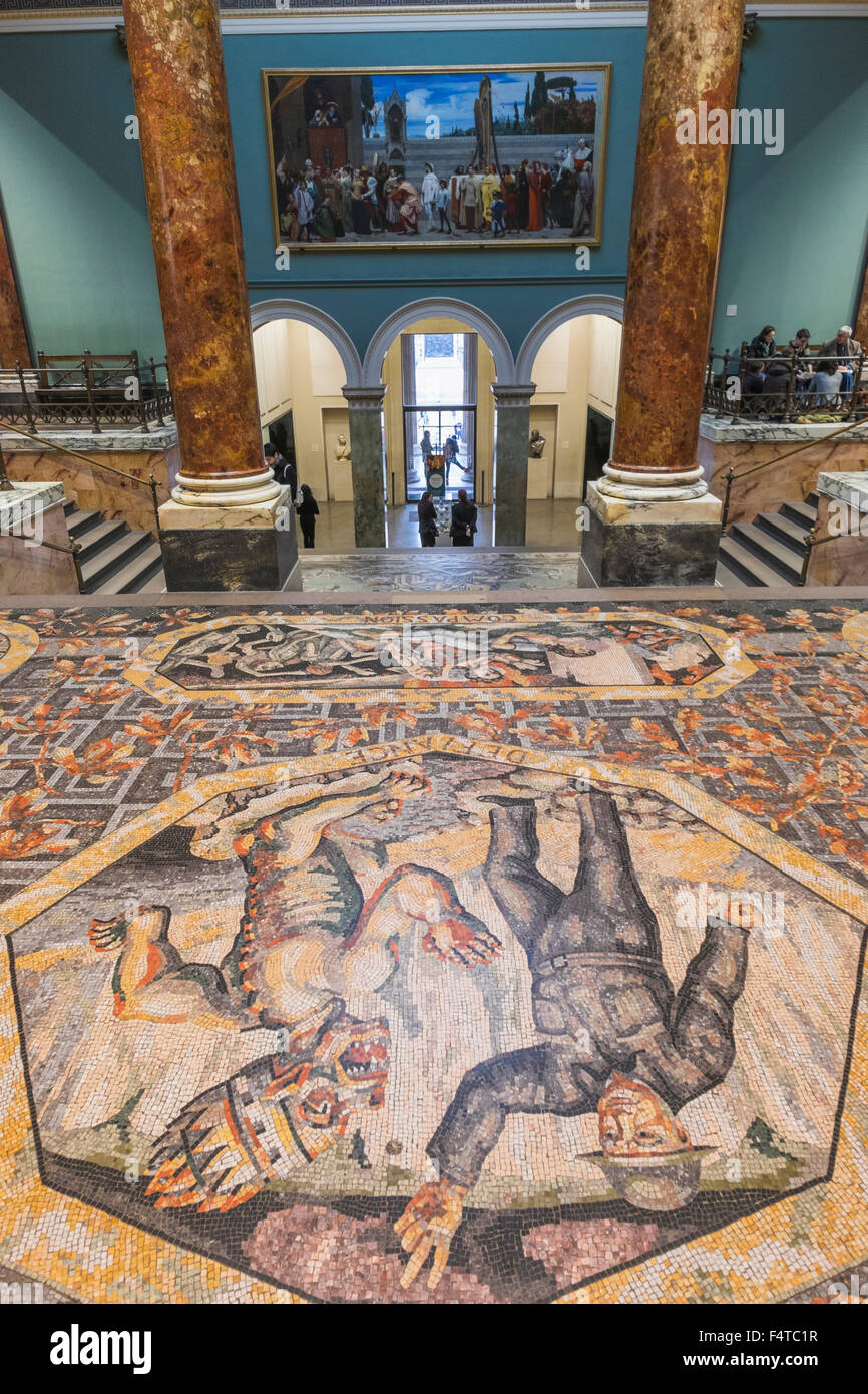 Inglaterra, Londres, Trafalgar Square, la National Gallery ...