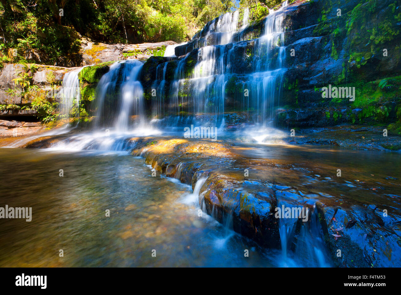 Liffey Falls, Australia, Tasmania, cascada Foto de stock