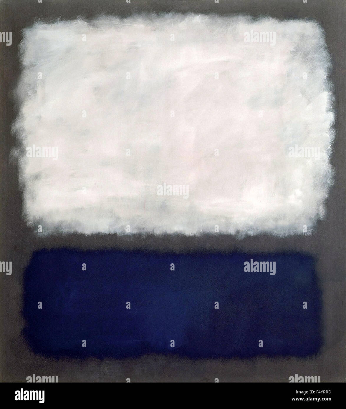 Mark Rothko - azul y gris. Foto de stock