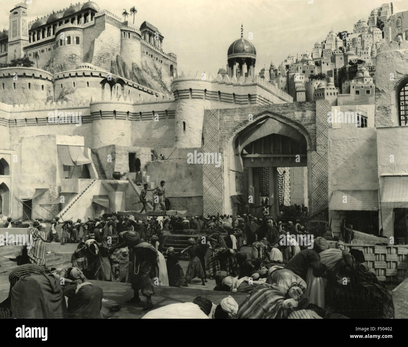 Una escena de la película "El ladrón de Bagdad', 1940 Foto de stock