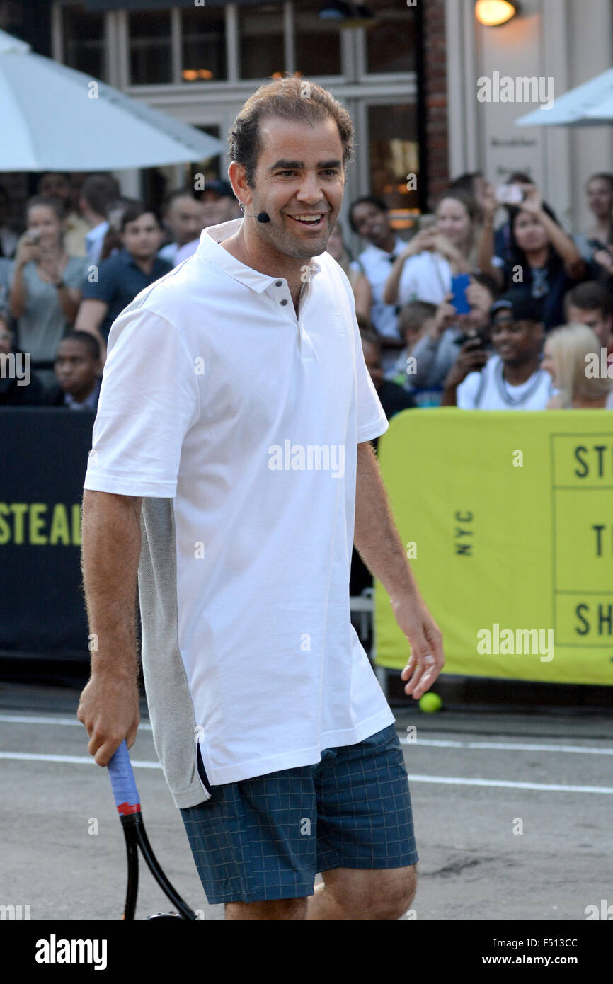 Nike de Tenis de la calle 'NYC' caso presentando: Pete Sampras donde:  Ciudad de Nueva York, Nueva York, Estados Unidos cuando: 24 de agosto de  2015 Fotografía de stock - Alamy