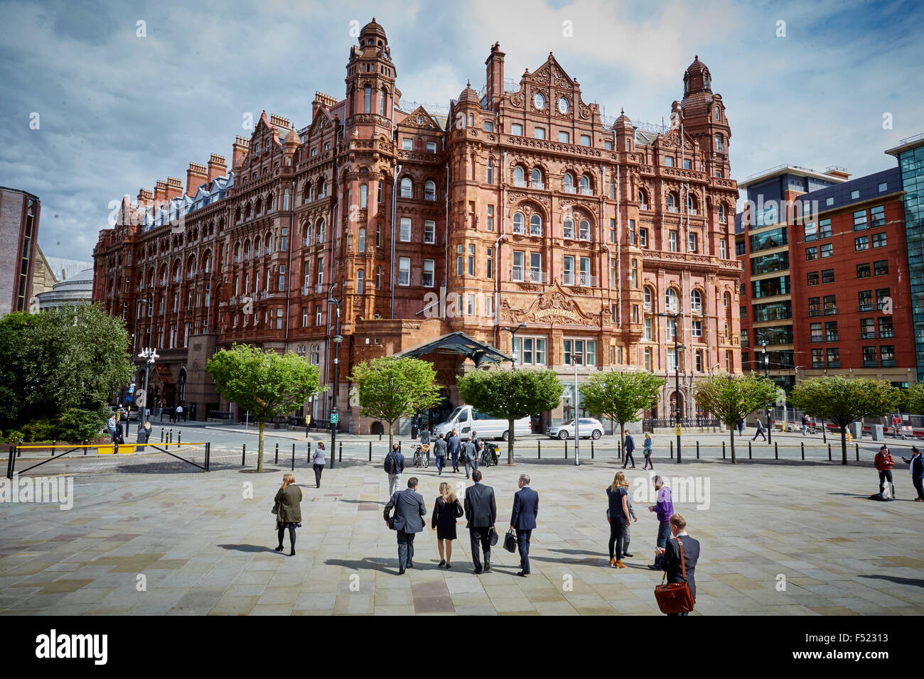 El hotel Midland en Manchester Grand Gran Bretaña British Reino Unido Europa Europa occidental isla Inglaterra inglés Foto de stock