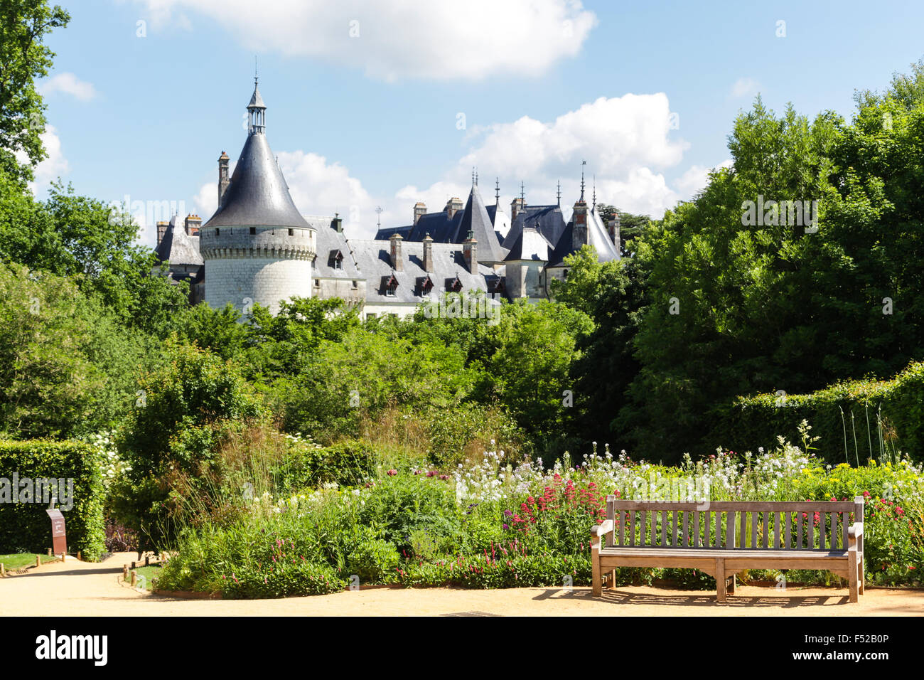 Festival internacional de jardines chateau Chaumont-sur-Loire, Francia Foto de stock