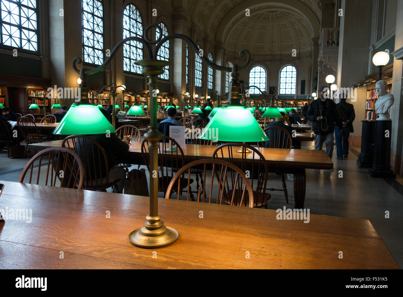 Biblioteca de Boston lámpara de escritorio Foto de stock