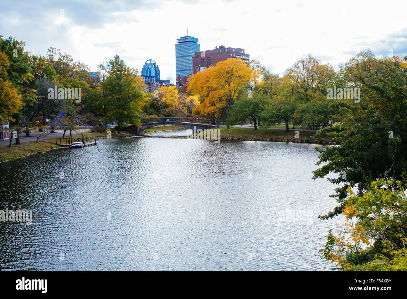 Charles River Esplanade Boston Foto de stock