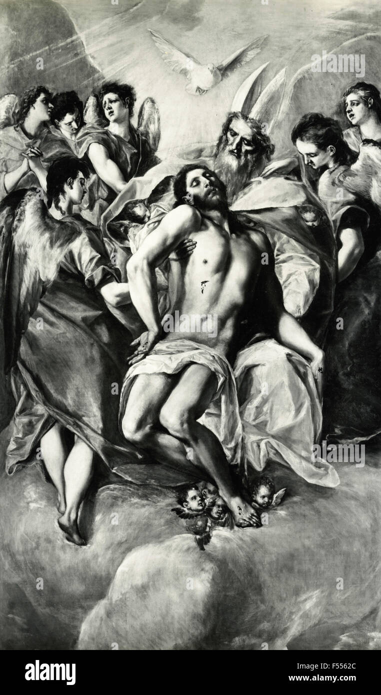 El Museo del Prado: Jesús la fallecida, pintado por El Greco Foto de stock