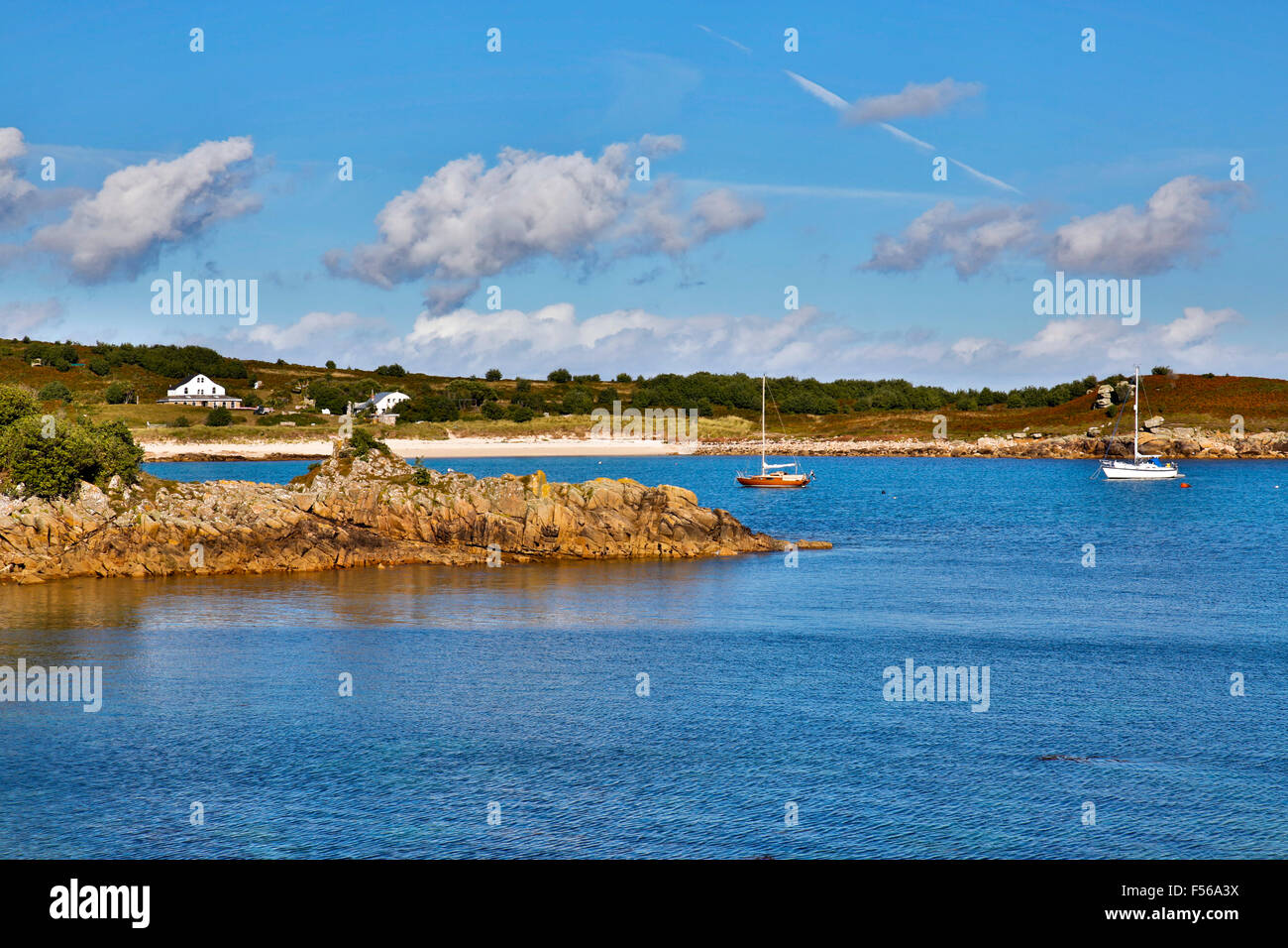 Santa Inés, Gugh; Islas de Scilly; UK Foto de stock