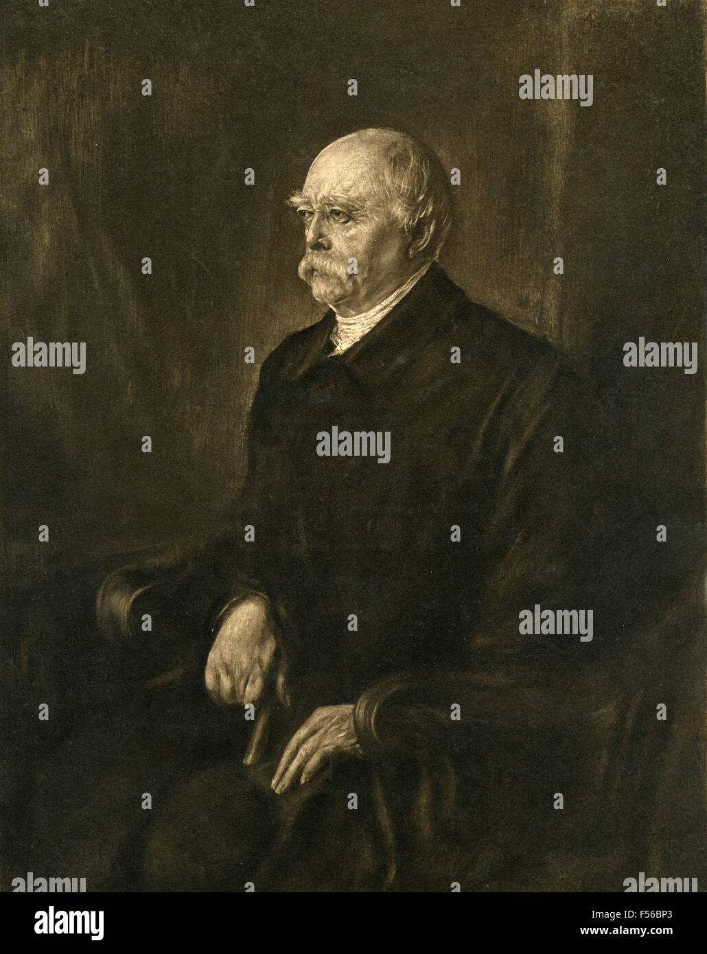 El Primer Ministro prusiano Otto von Bismarck, Alemania Foto de stock