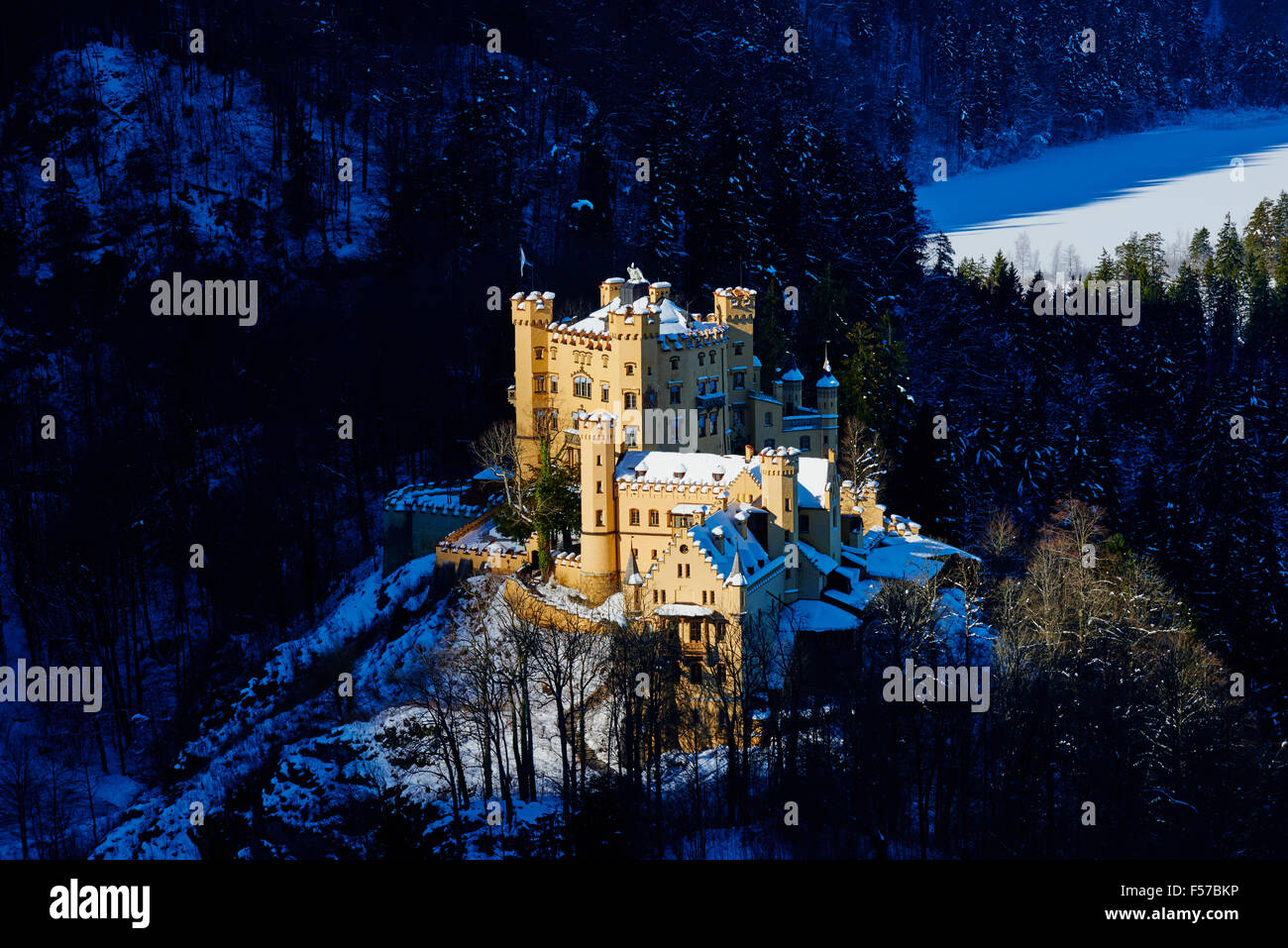Alemania, Baviera (Bayern), Scwangau Castillo Hohenschwangau, Foto de stock