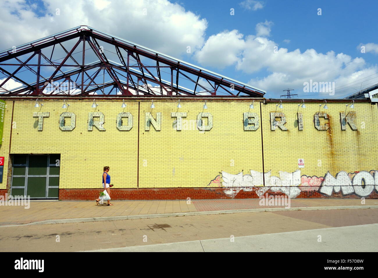 Zona de obras de ladrillo de Toronto en Toronto, Canadá Foto de stock