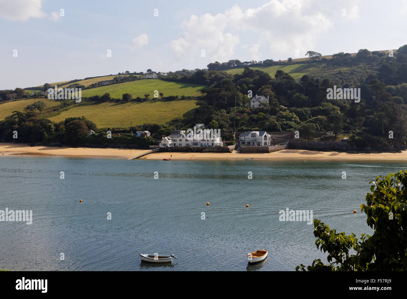 Una vista de east portlemouth en Salcombe Devon. Foto de stock