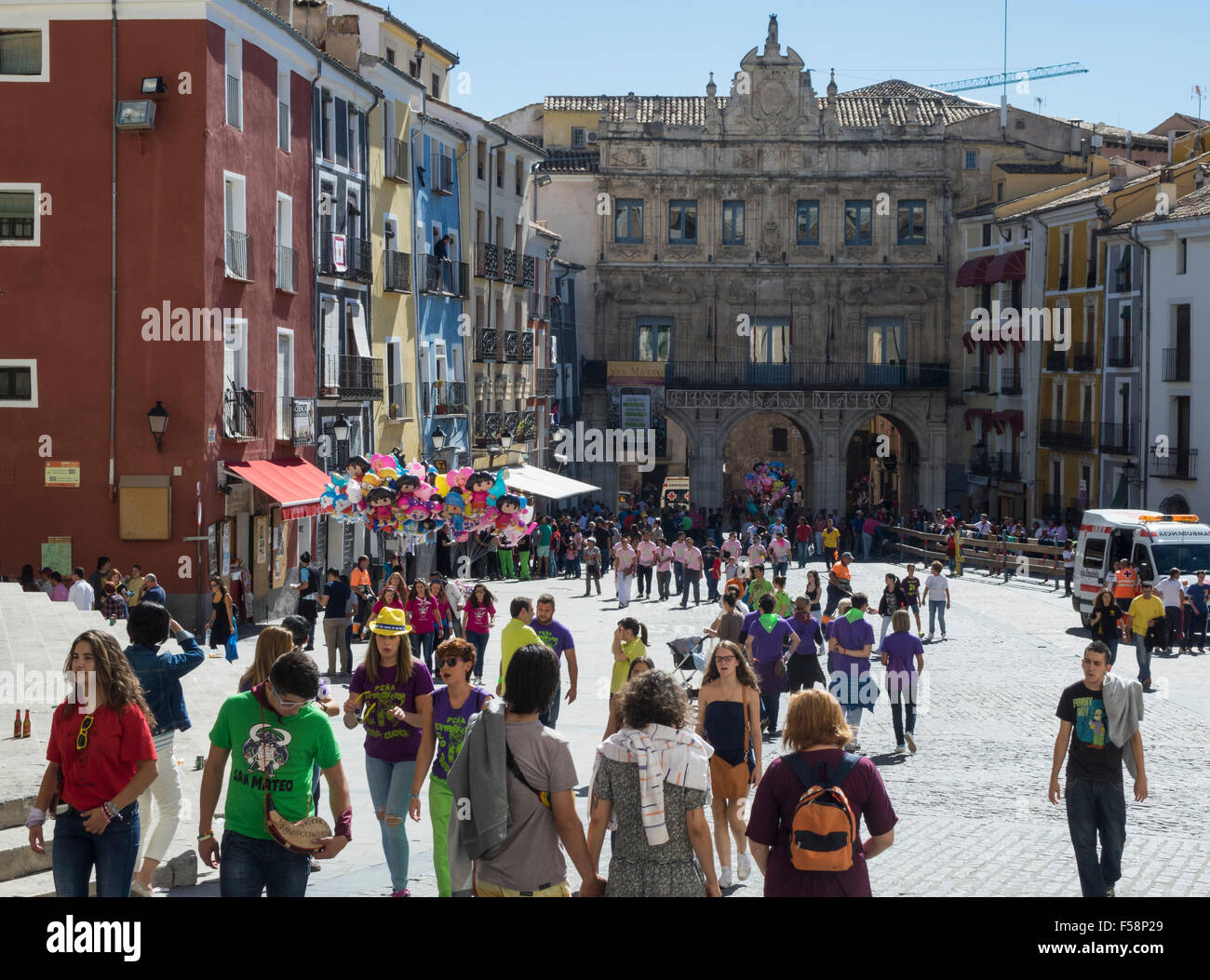 La ciudad de Cuenca, en Castilla-La Mancha, España, Europa Foto de stock