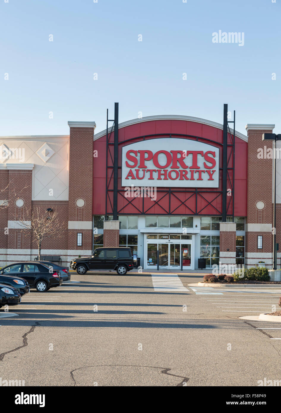 Sports Authority almacenar / superstore en Virginia centro comercial Gateway, Gainesville, Virginia, EE.UU. Foto de stock