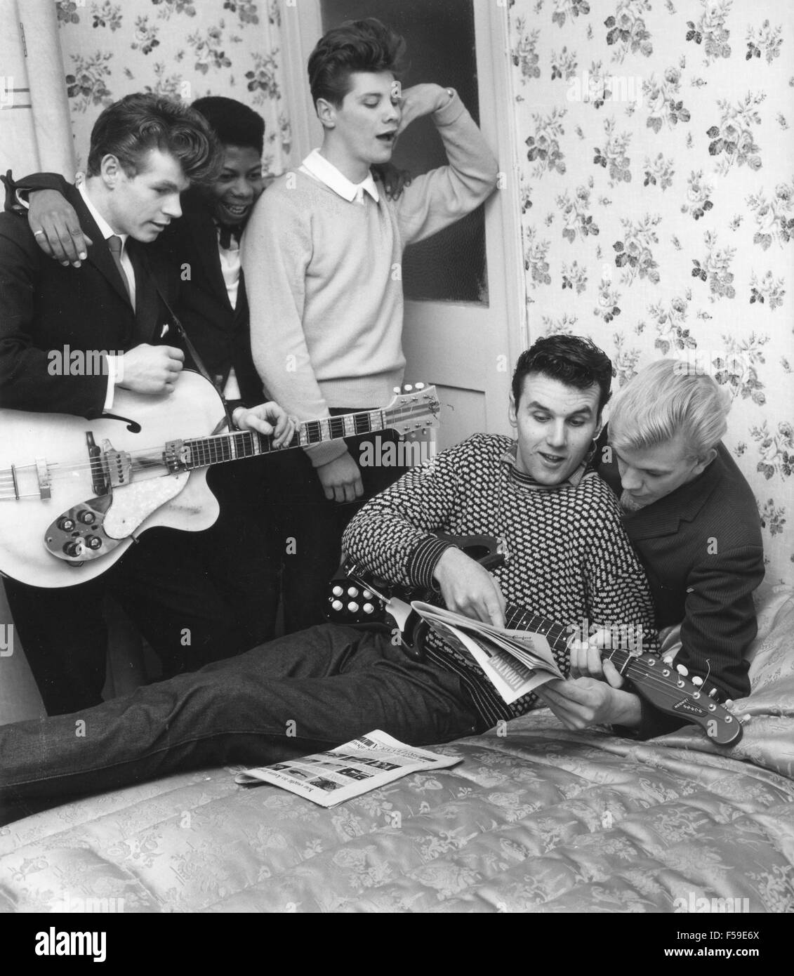 Escuela de Rock 'N' Roll en el sur de Londres sobre 1956 Foto de stock