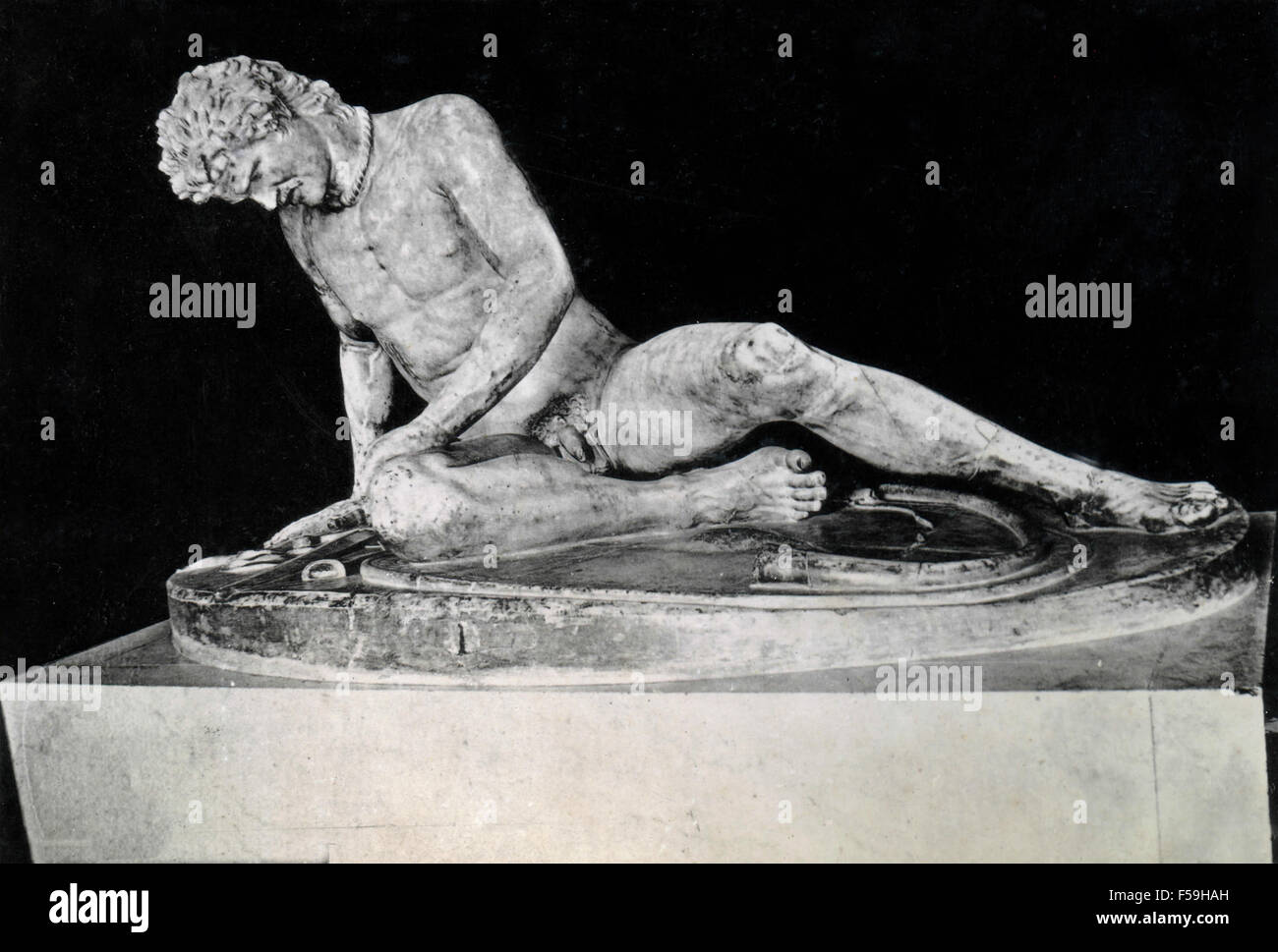 Estatua de gladiador moribundo, Roma, Italia Foto de stock