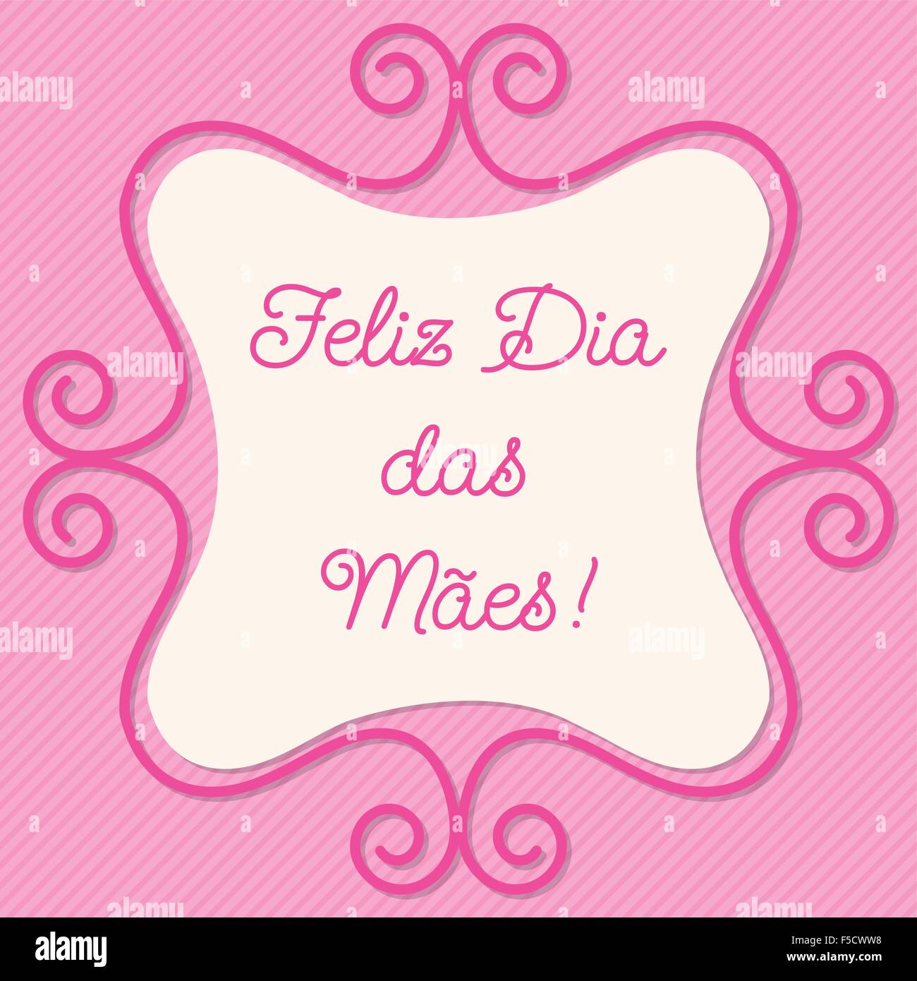 Portugués doodle frame tarjeta en formato vectorial Imagen Vector de