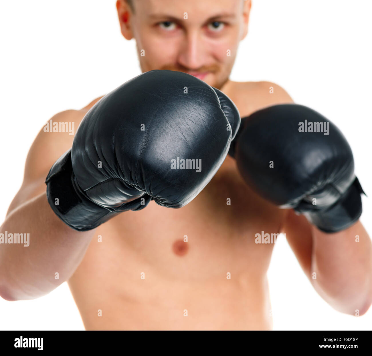 Hombre Brutal Del Boxeador En Guantes De Boxeo Foto de archivo - Imagen de  negro, cara: 78031976