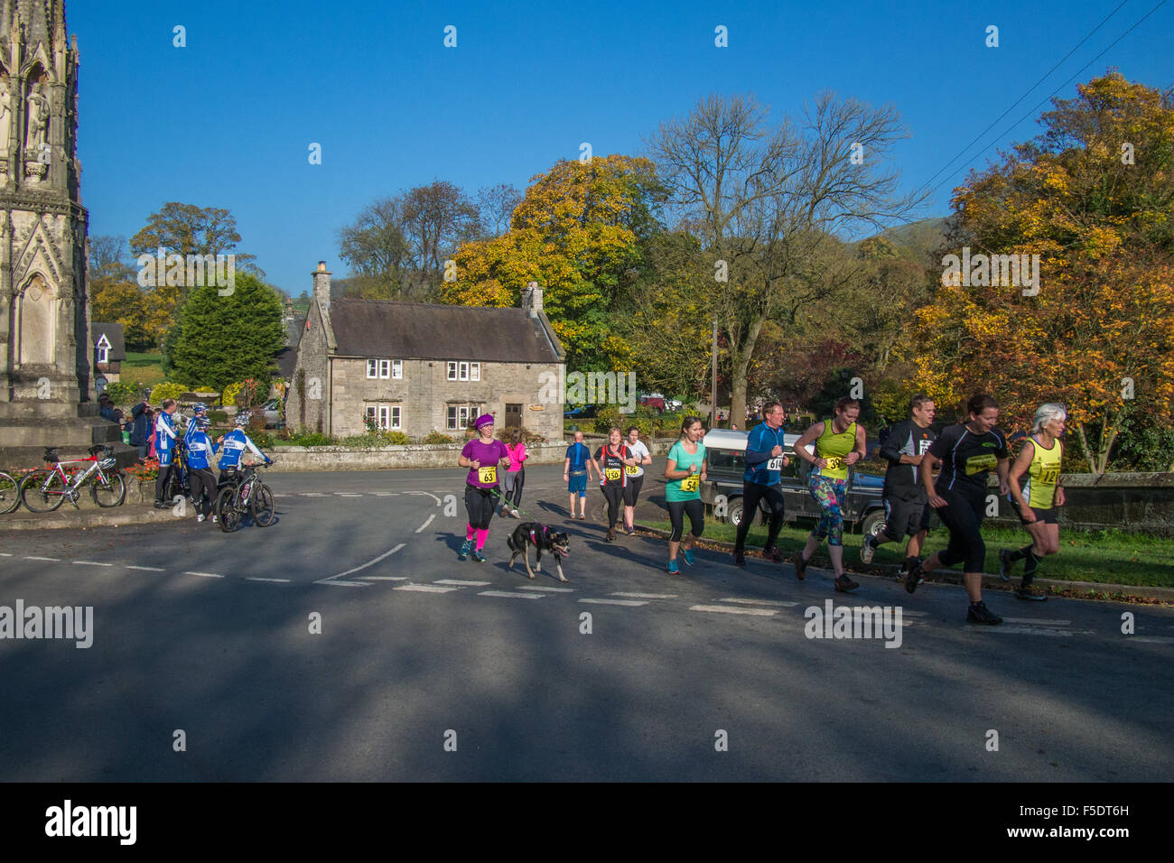 Cerca de Ilam Ashbourne, Peak District, Derbyshire, Inglaterra. Foto de stock