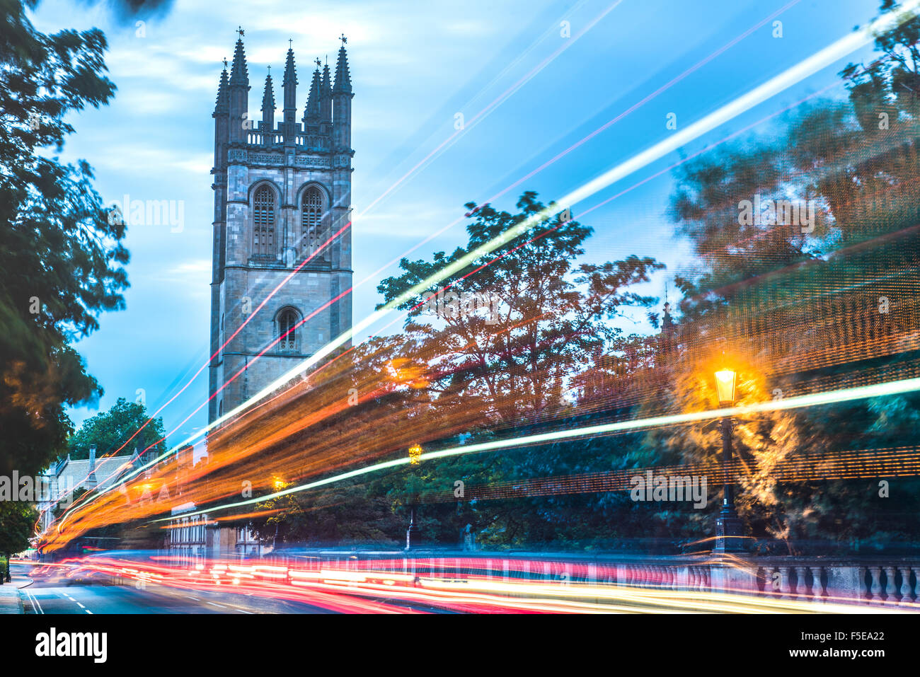 El Magdalen College, Oxford, Oxford, Inglaterra, Reino Unido, Europa Foto de stock
